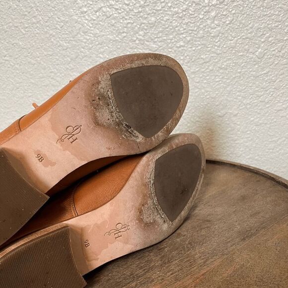 Cole Haan Tan Brown Leather Stellan Chukka Ankle Boots Women's Size 9 B - Picture 8 of 8